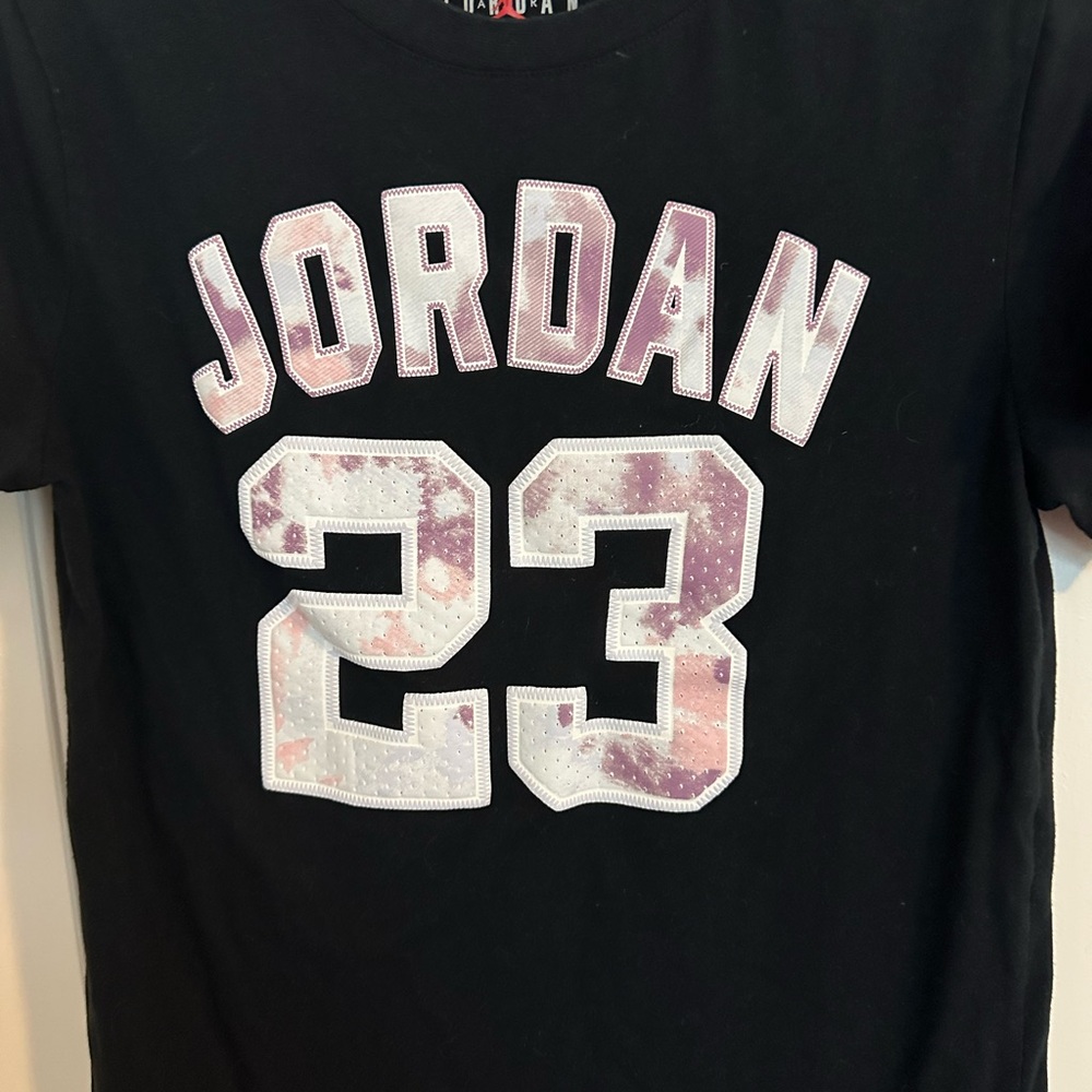 Jordan Black and Purple Graphic Tee